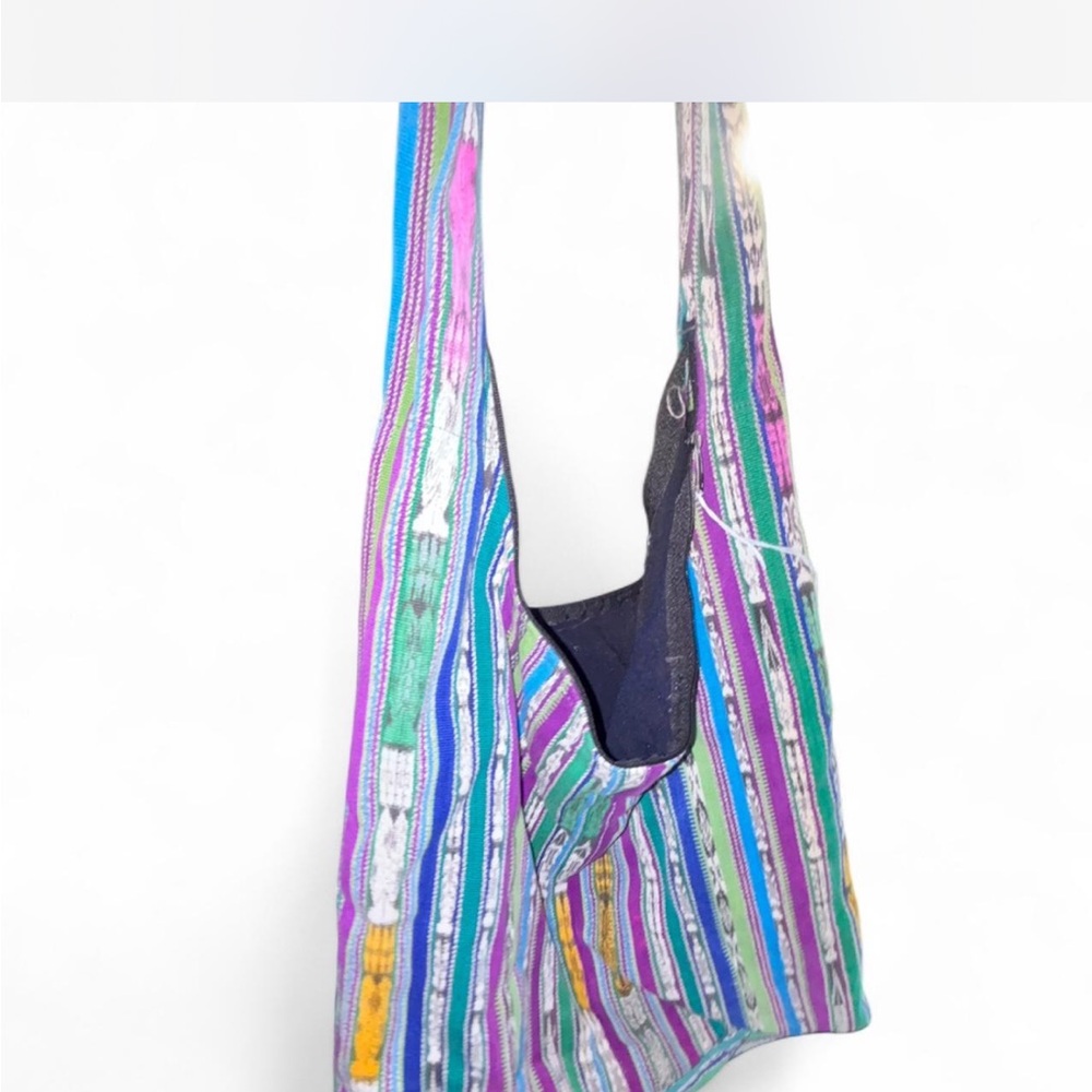Colorful Striped Tote Bag